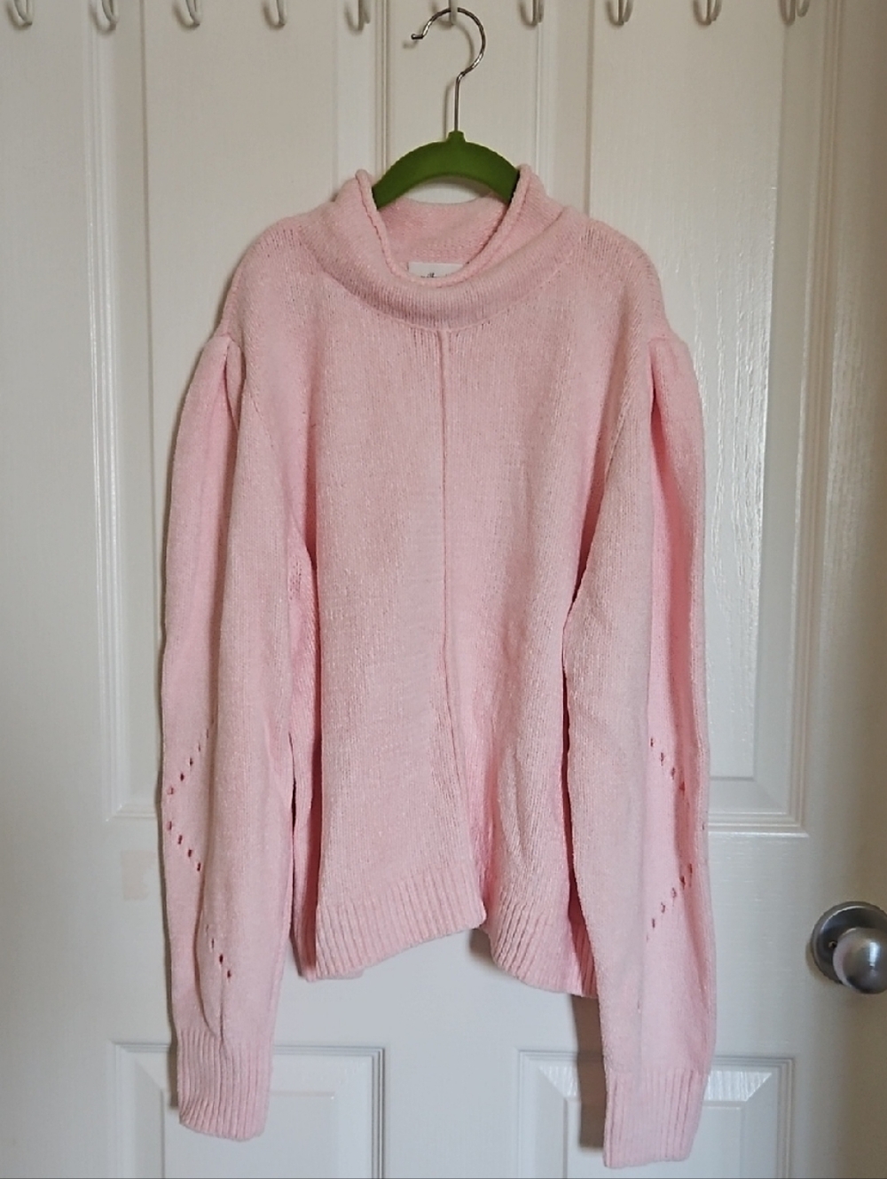 Wilfred Pale Pink Cowl Neck Knit Sweater